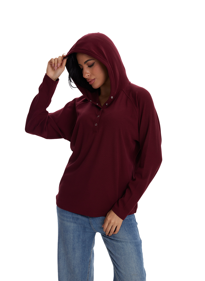 Jeanswest Jeanswest CloudSoft Aussie Comfort Hoodie Henley S6A-62-271006