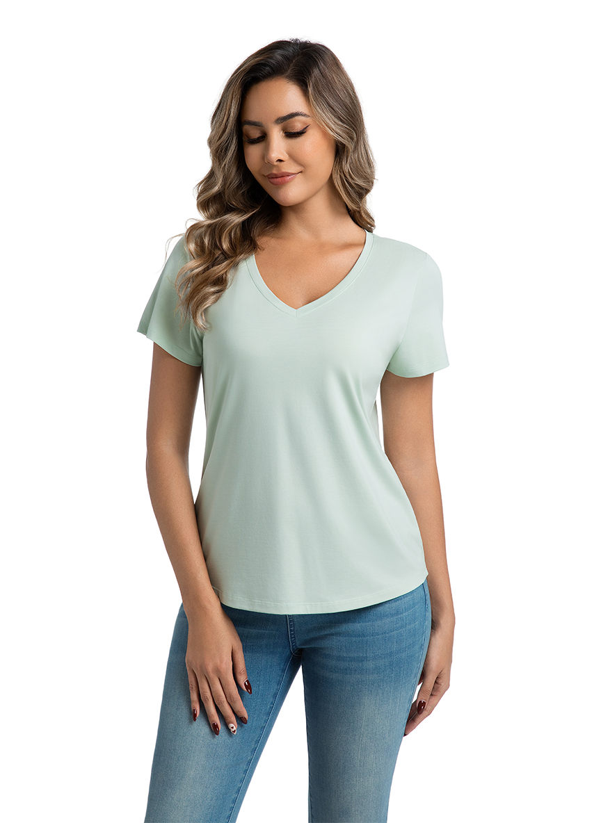 Jeanswest CloudSoft Women's V-Neck Tee All Year- Effortless Australian Elegance S6A-52-273024