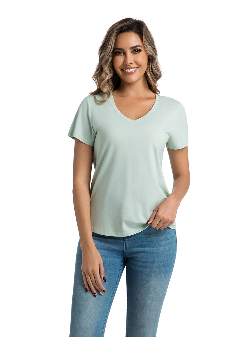 Jeanswest CloudSoft Women's V-Neck Tee All Year- Effortless Australian Elegance S6A-52-273024