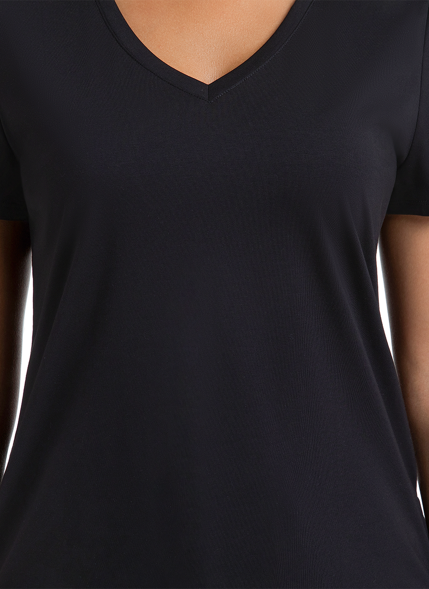 Jeanswest CloudSoft Women's V-Neck Tee All Year- Effortless Australian Elegance S6A-52-273024