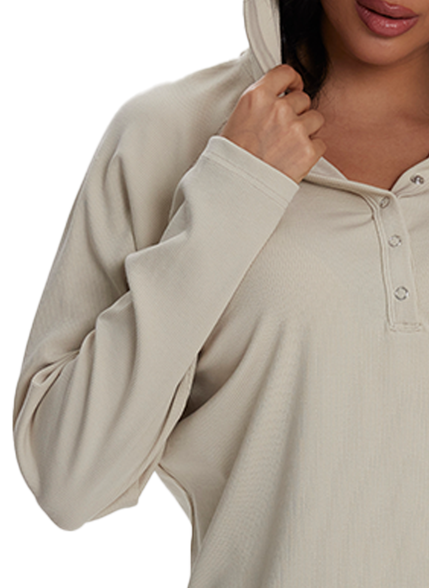 Jeanswest Jeanswest CloudSoft Aussie Comfort Hoodie Henley S6A-62-271006