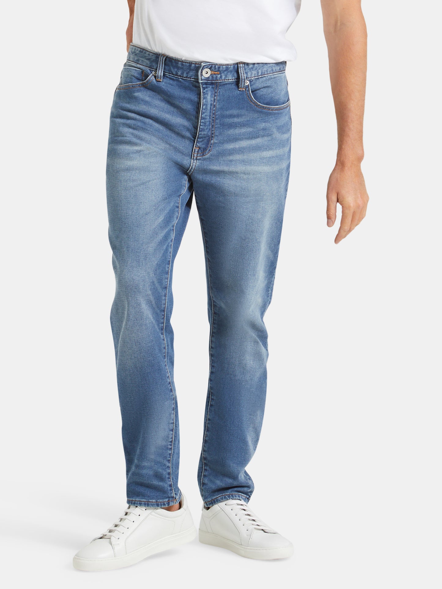 Knit Slim Tapered Jeans