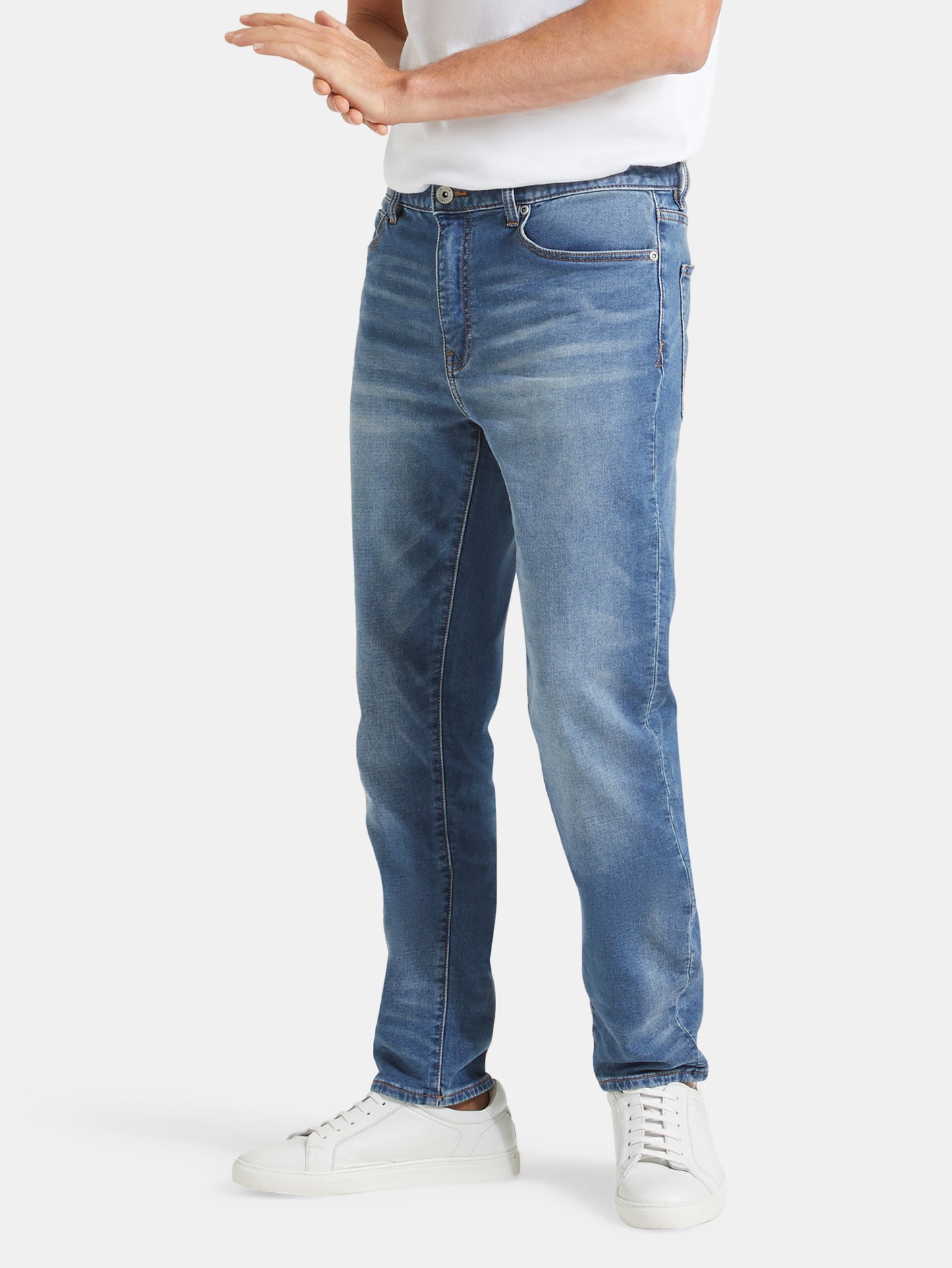 Knit Slim Tapered Jeans