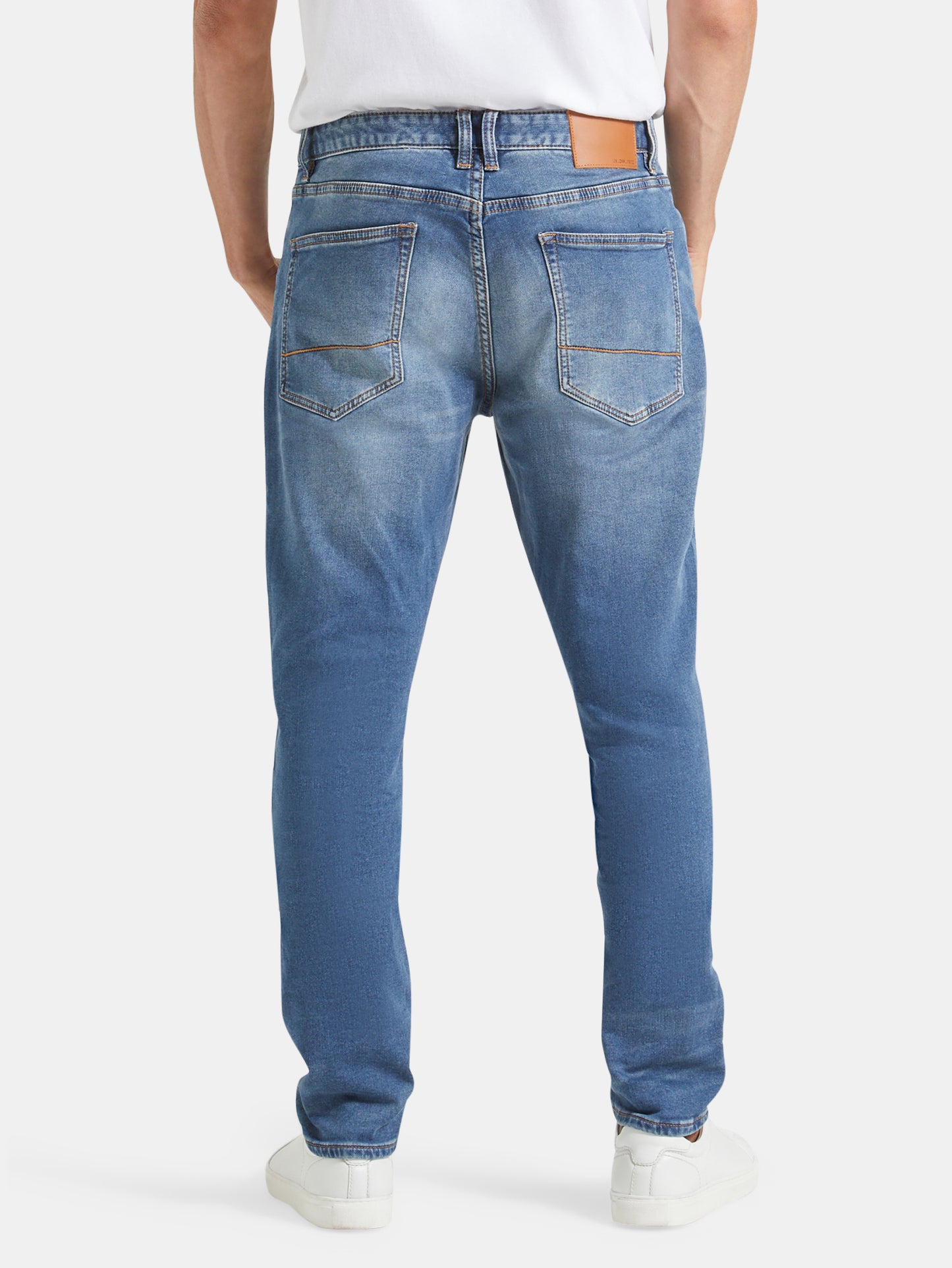 Knit Slim Tapered Jeans