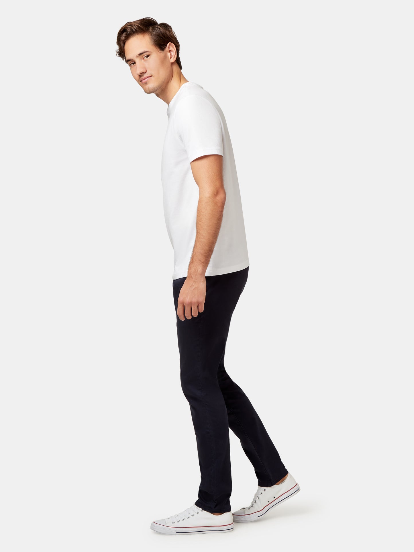 Slim Tapered Coloured Knit Jeans Ink