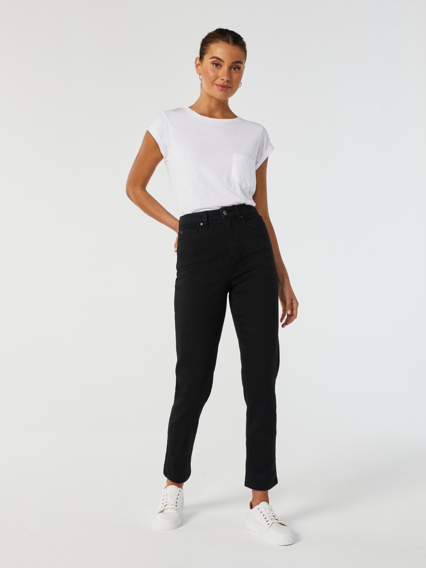Sienna High Waisted Slim Straight Jeans
