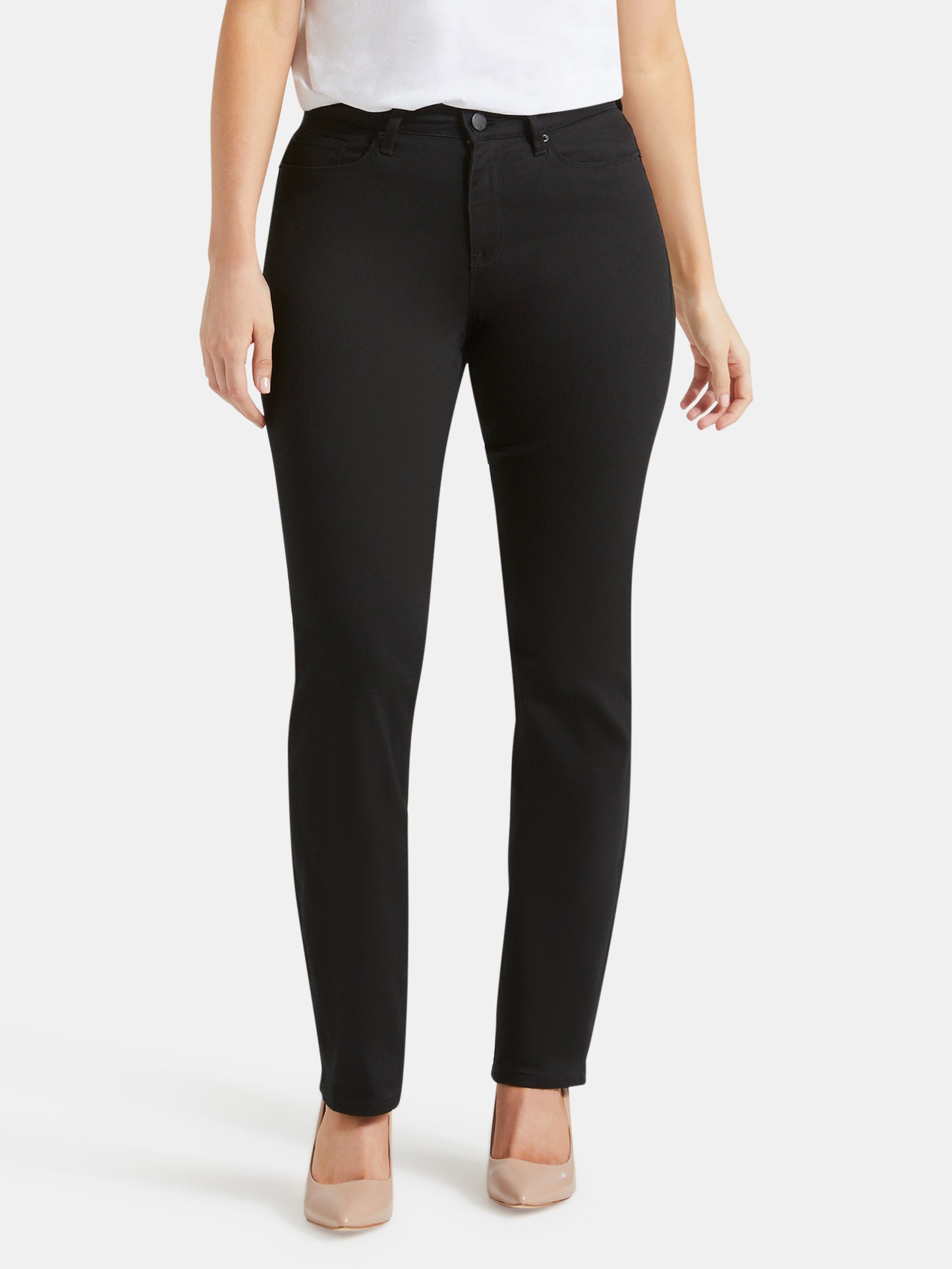 Curve Slim Straight Jeans