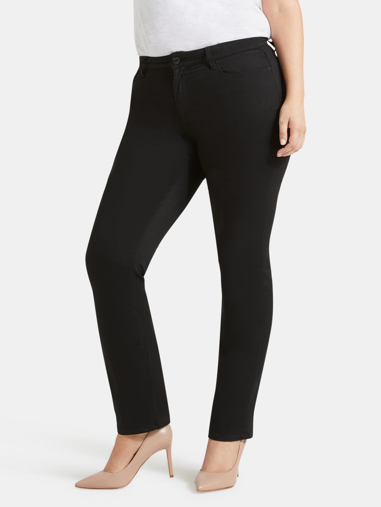 Curve Slim Straight Jeans