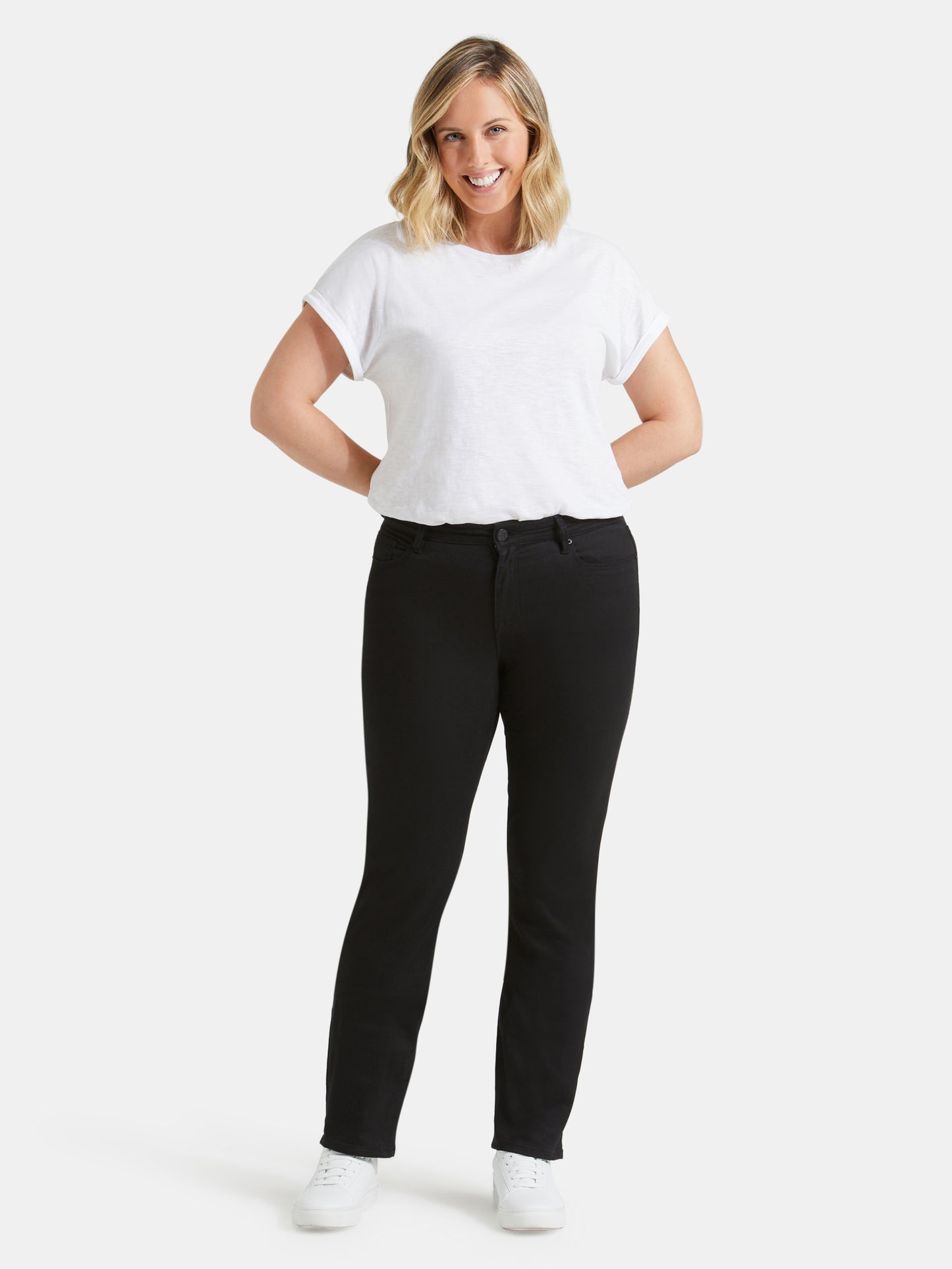 Curve Slim Straight Jeans