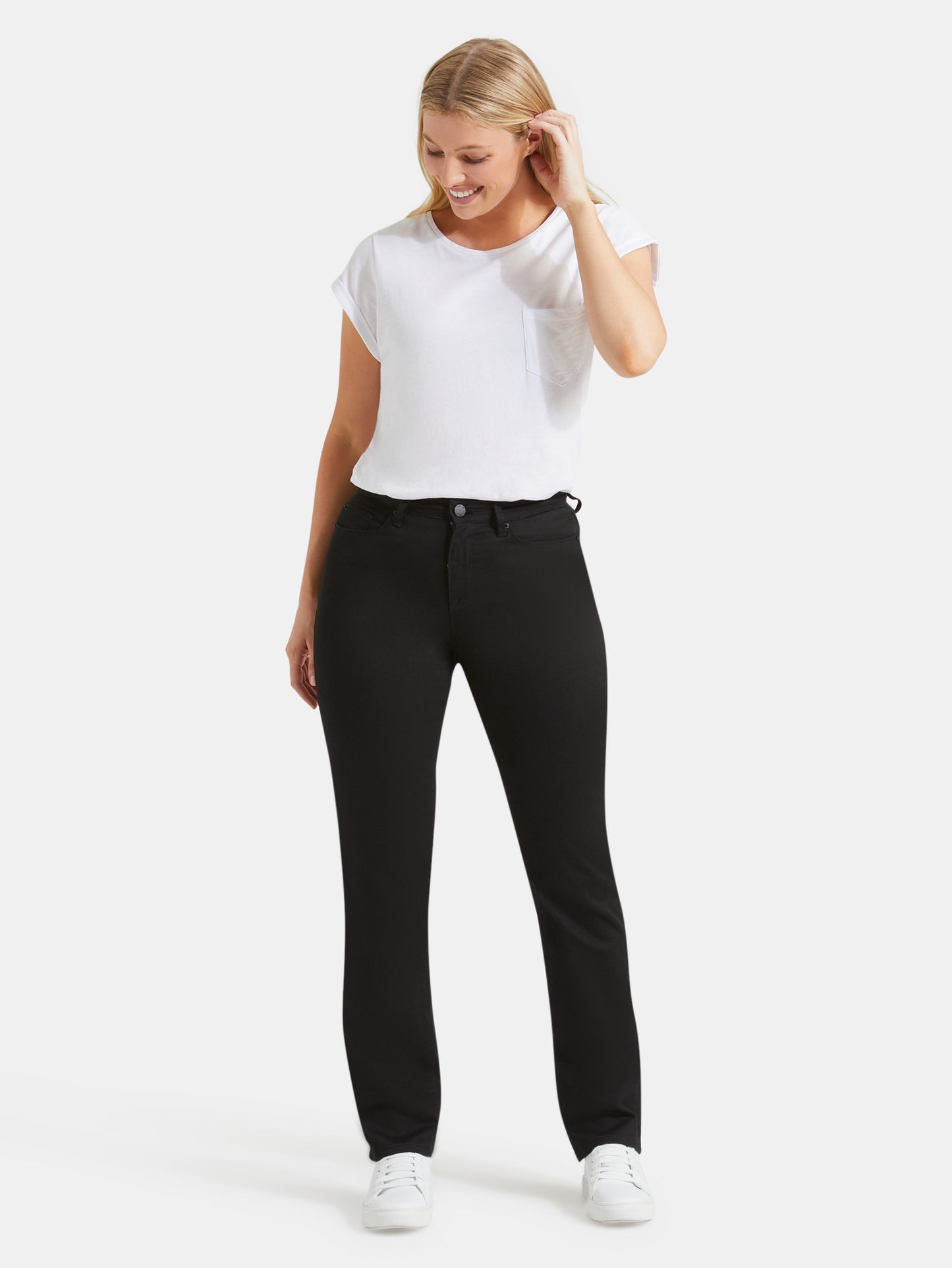 Curve Slim Straight Jeans