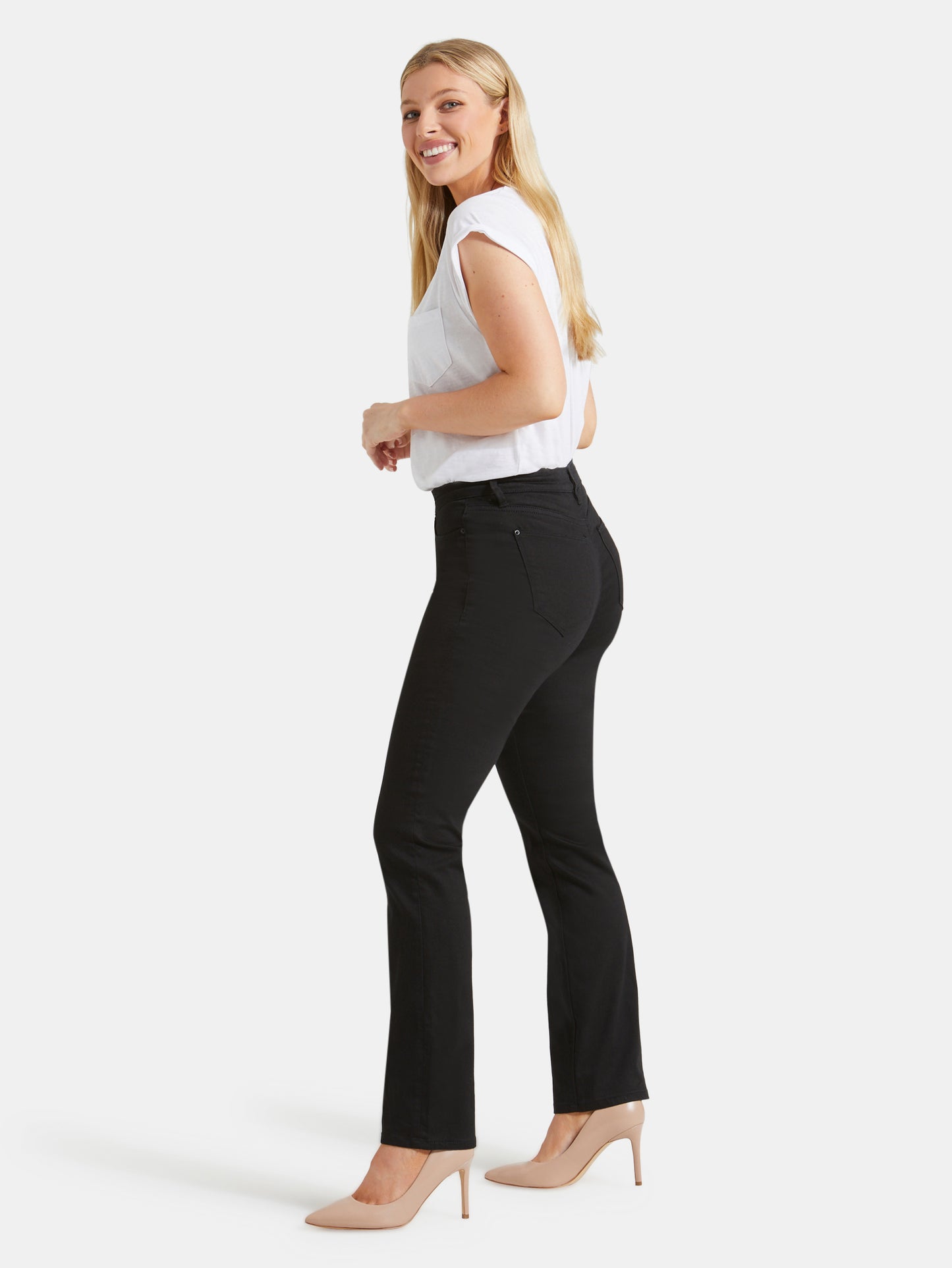 Curve Slim Straight Jeans