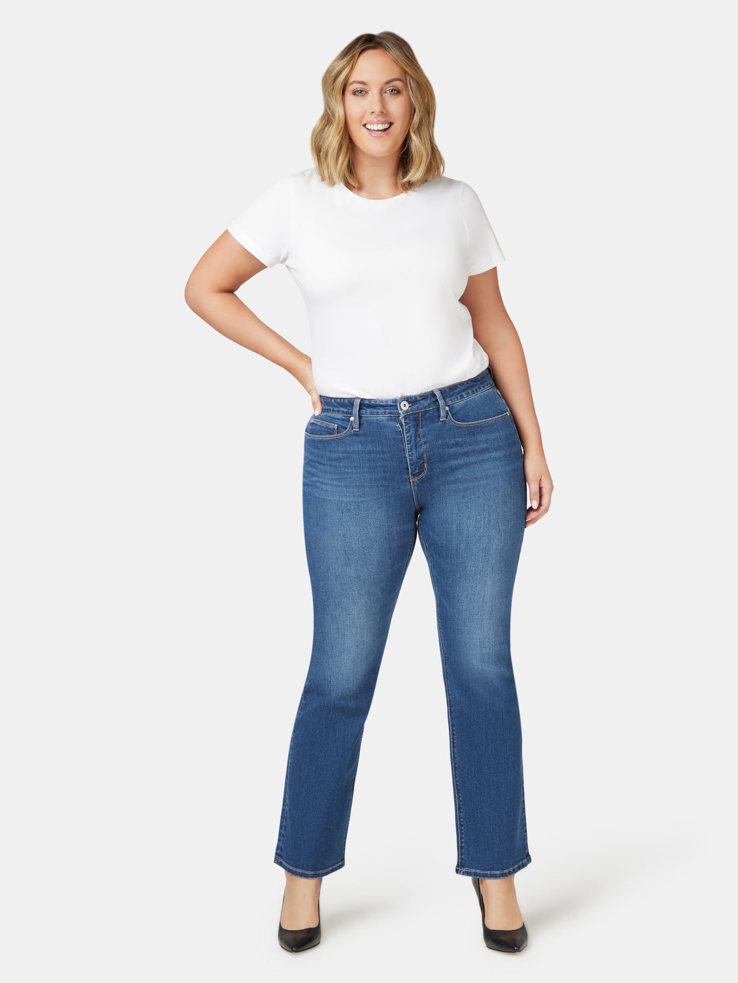 Curve bootcut jeans