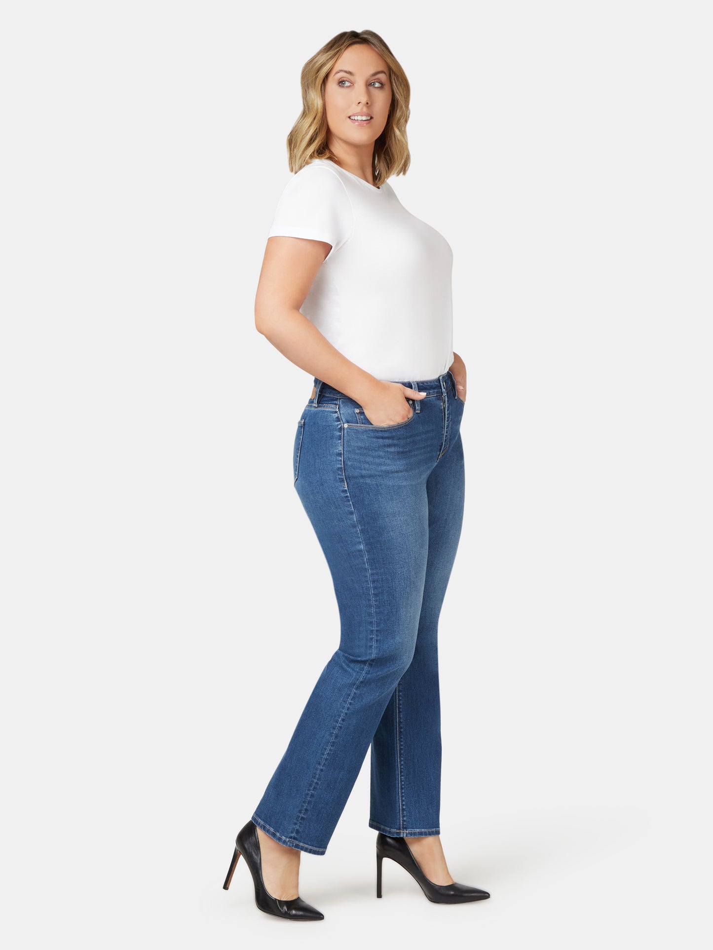 Curve bootcut jeans
