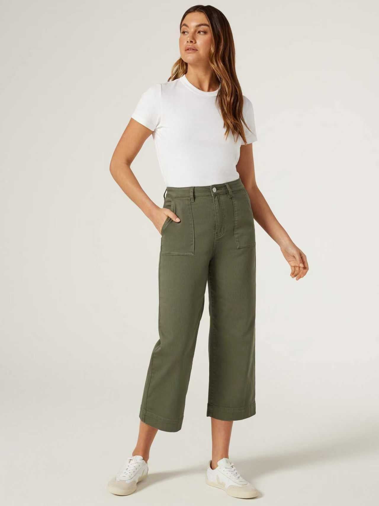 Jeanswest Kelsey Utility Relaxed Capri WFJ-15478-01/-02