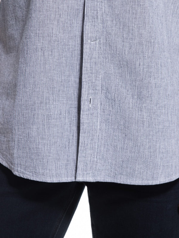 Men's Striped Linen Cotton Shirt