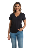Jeanswest CloudSoft Women's V-Neck Tee All Year- Effortless Australian Elegance S6A-52-273024