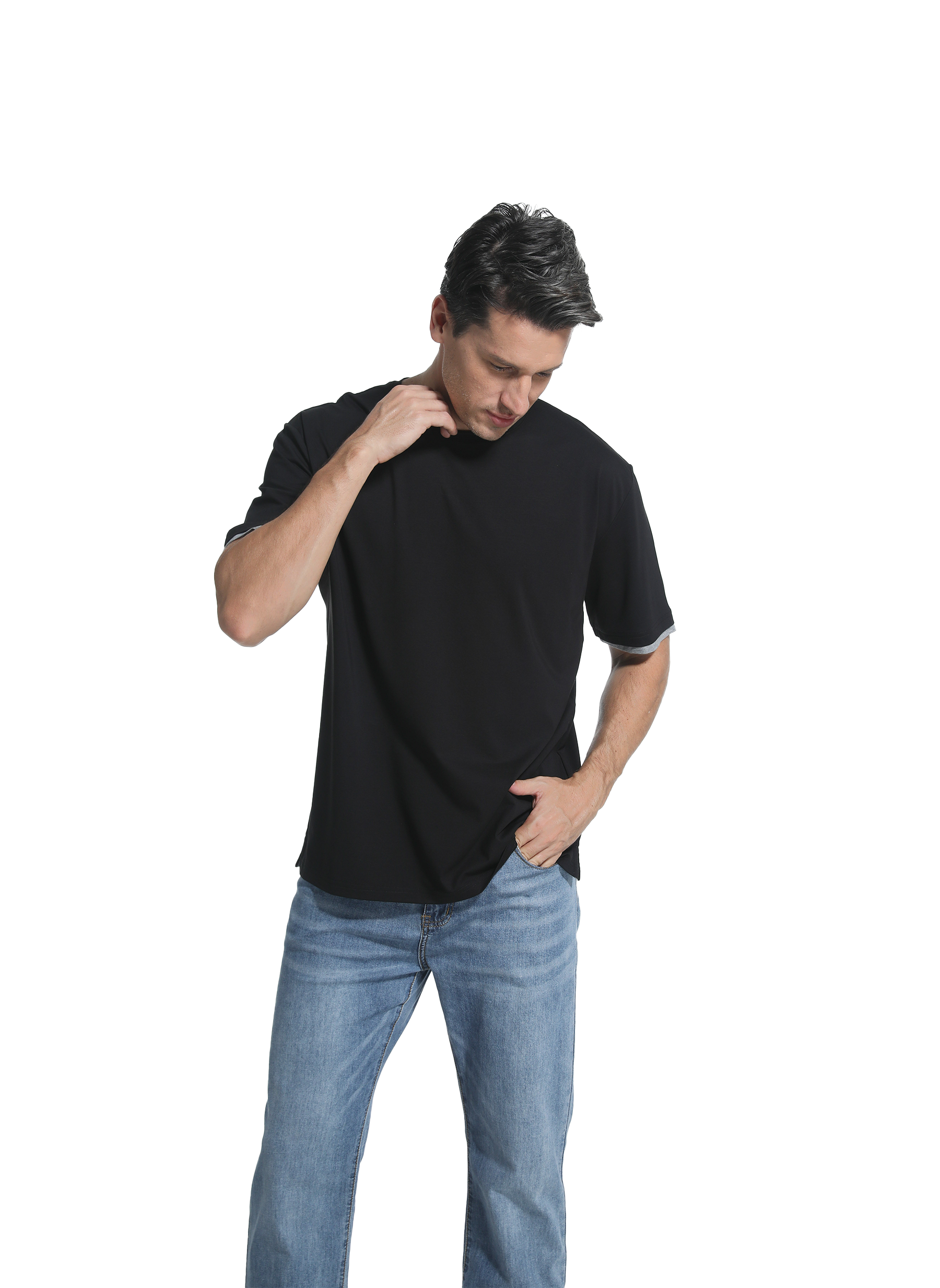 Jeanswest Jeanswest CloudSoft Mock Layer Round Neck Tee All Year S6A-52-173028