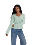 Jeanswest Jeanswest Aussie Chic V-Neck Long Sleeve Tee S6A-53-271006