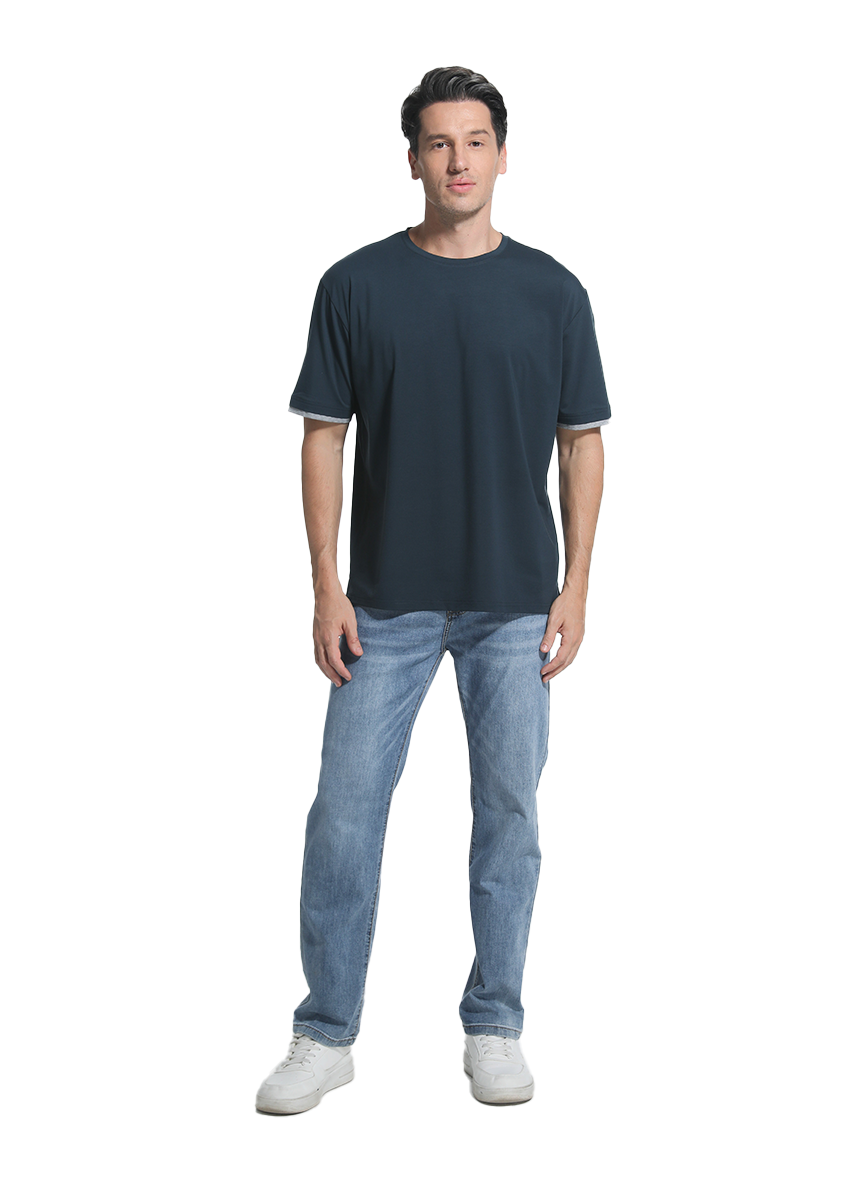 Jeanswest Jeanswest CloudSoft Mock Layer Round Neck Tee All Year S6A-52-173028