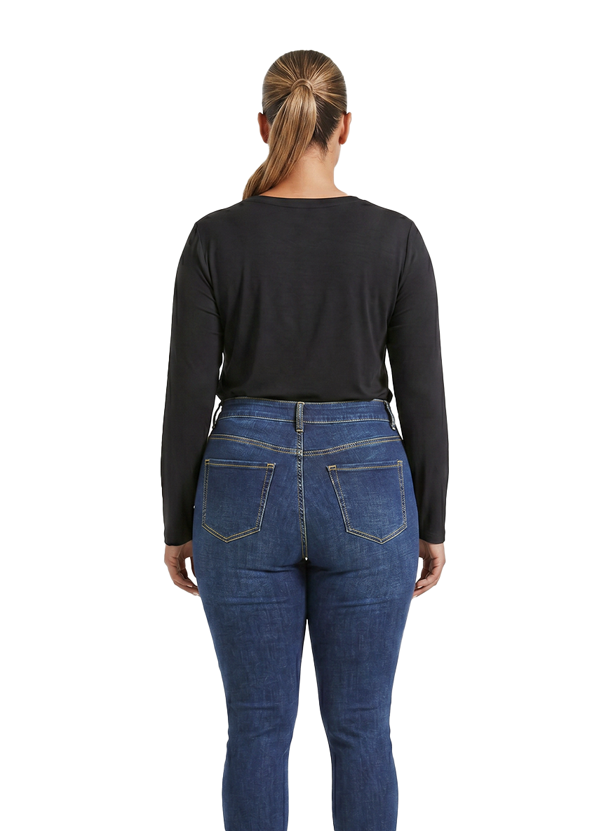 Jeanswest Jeanswest CloudSoft Aussie Luxe Modal V-Neck Long Sleeve Tee S6A-62-271011