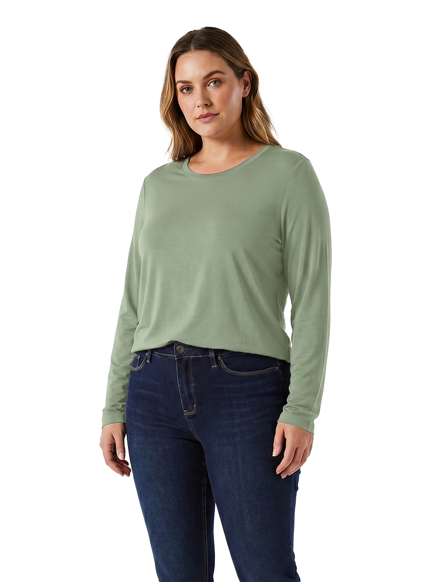 Jeanswest Jeanswest CloudSoft Aussie Luxe Modal Crew Long Sleeve Tee S6A-62-271012