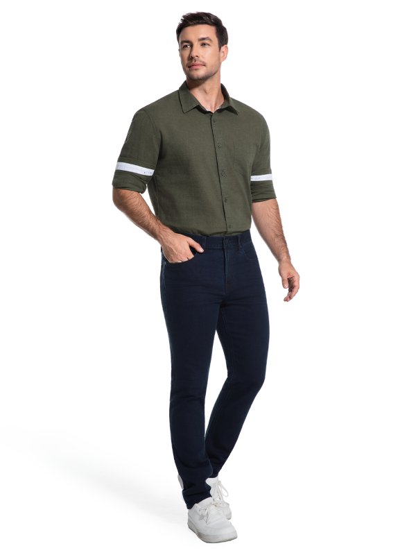 Men's Linen Cotton Blend Shirt