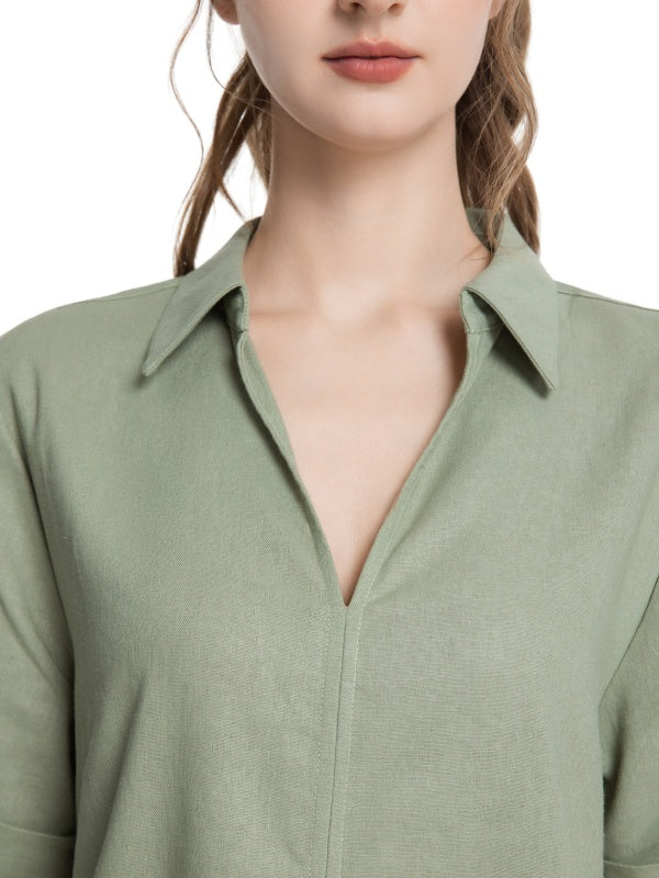 Women's Linen Shirt Dress
