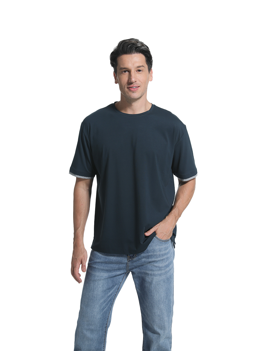 Jeanswest Jeanswest CloudSoft Mock Layer Round Neck Tee All Year S6A-52-173028