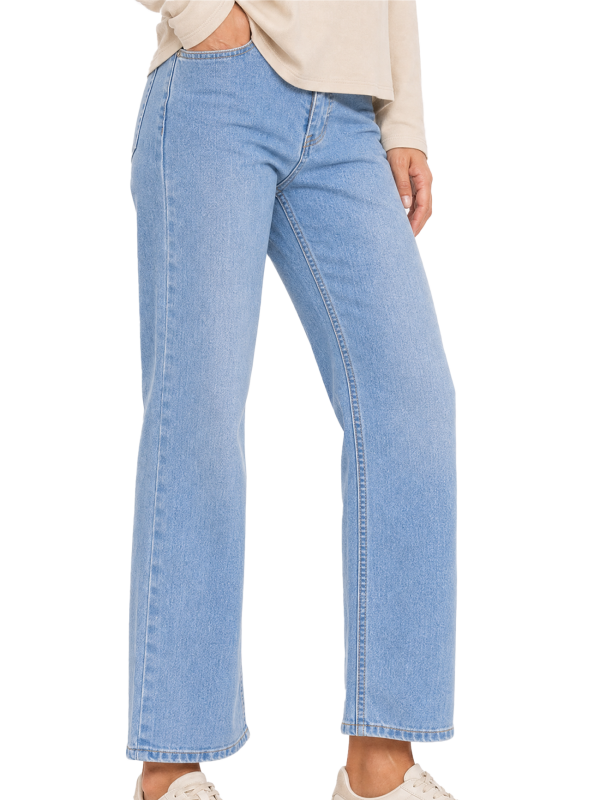 Women's High Striaght Relaxed Jeans
