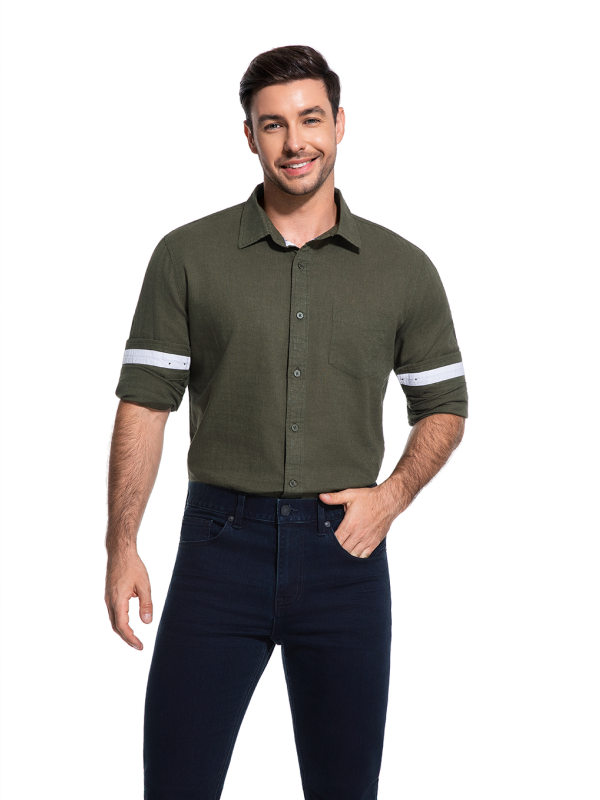 Men's Linen Cotton Blend Shirt