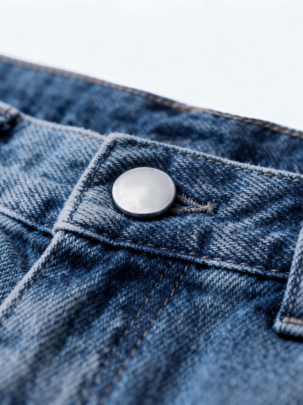 Women's Mid-Waisted Denim Shorts