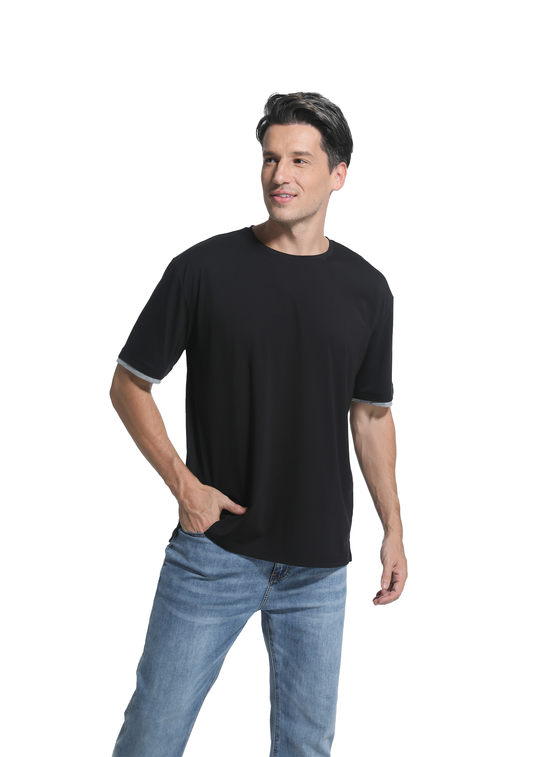 Jeanswest Jeanswest CloudSoft Mock Layer Round Neck Tee All Year S6A-52-173028