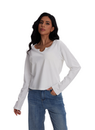 Jeanswest Jeanswest Aussie Chic V-Neck Long Sleeve Tee S6A-53-271006