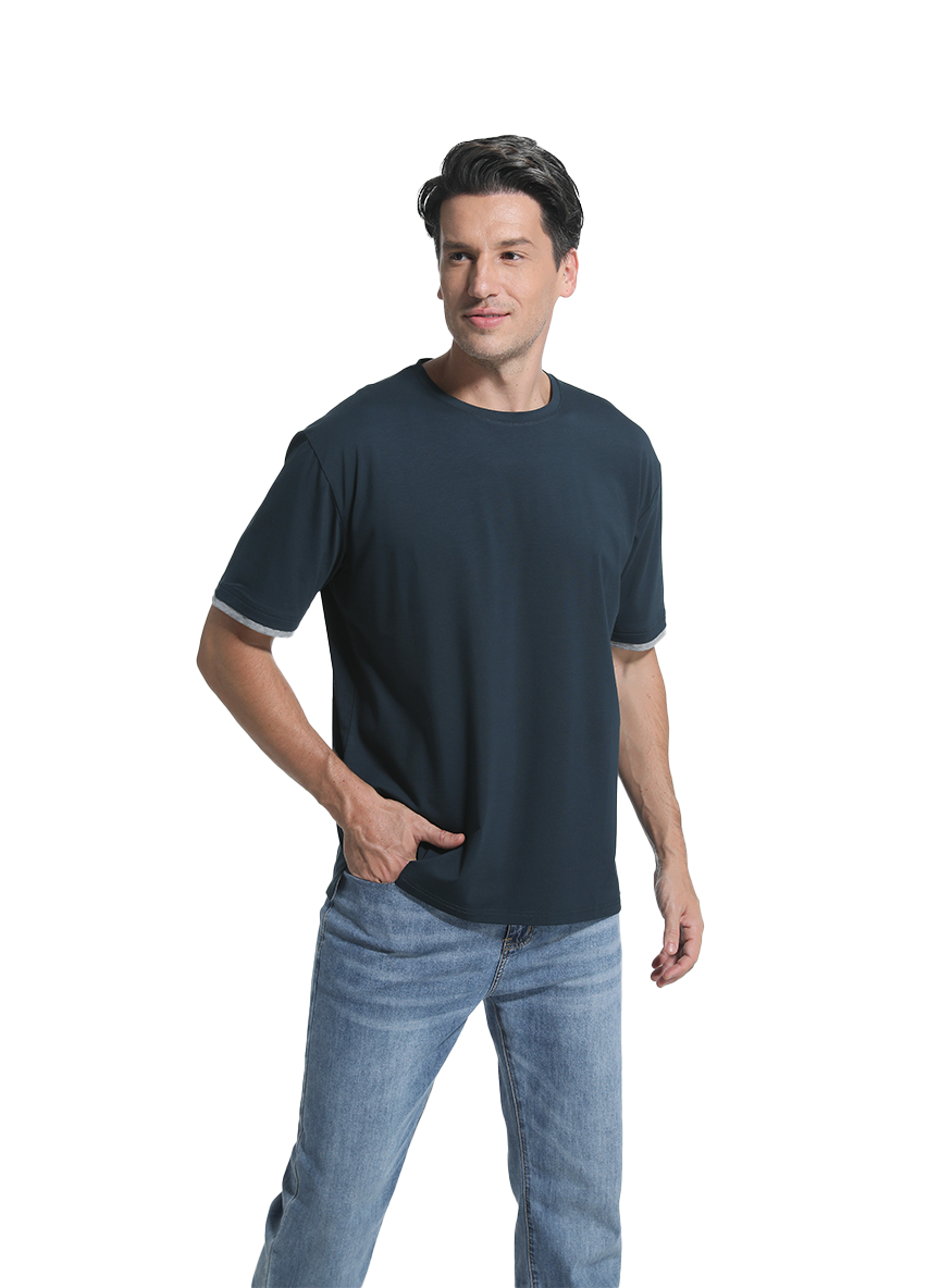 Jeanswest Jeanswest CloudSoft Mock Layer Round Neck Tee All Year S6A-52-173028