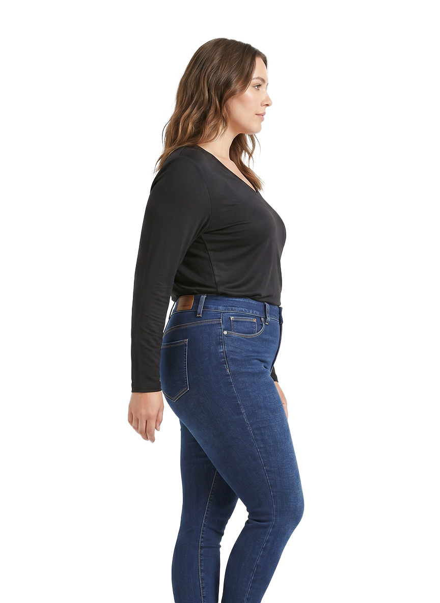 Jeanswest Jeanswest CloudSoft Aussie Luxe Modal V-Neck Long Sleeve Tee S6A-62-271011