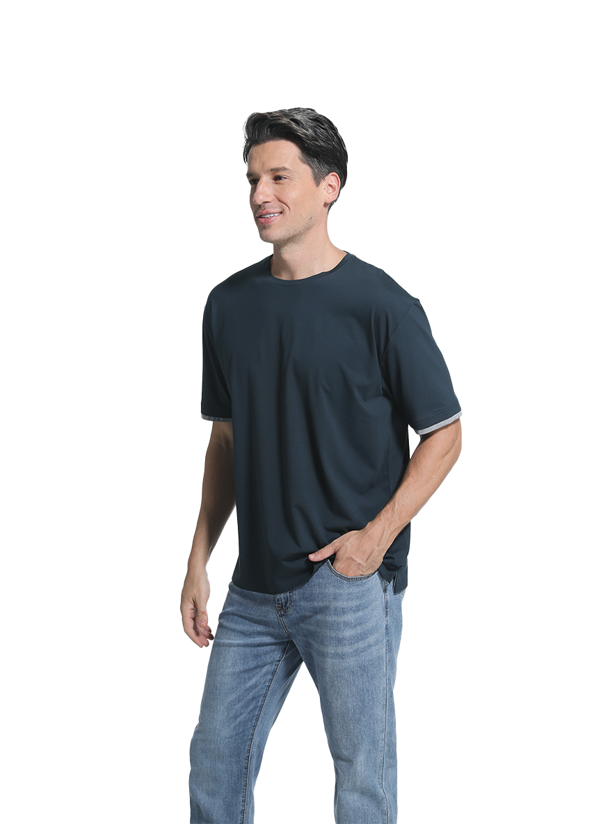 Jeanswest Jeanswest CloudSoft Mock Layer Round Neck Tee All Year S6A-52-173028