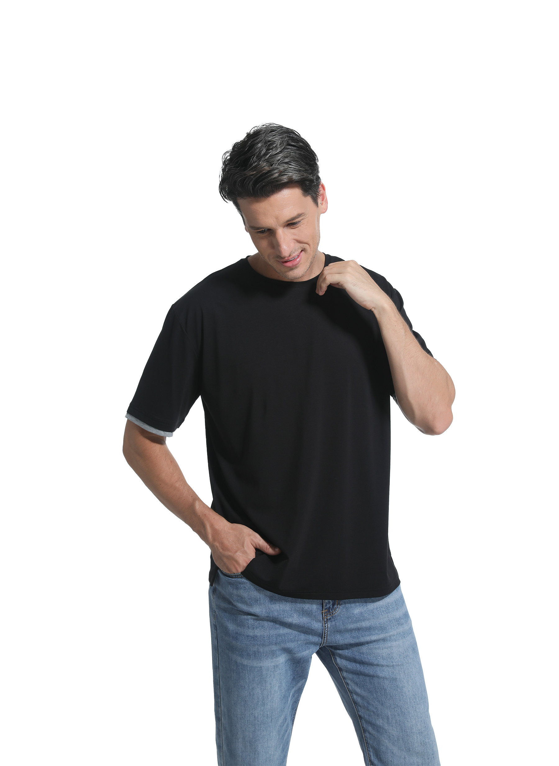 Jeanswest Jeanswest CloudSoft Mock Layer Round Neck Tee All Year S6A-52-173028