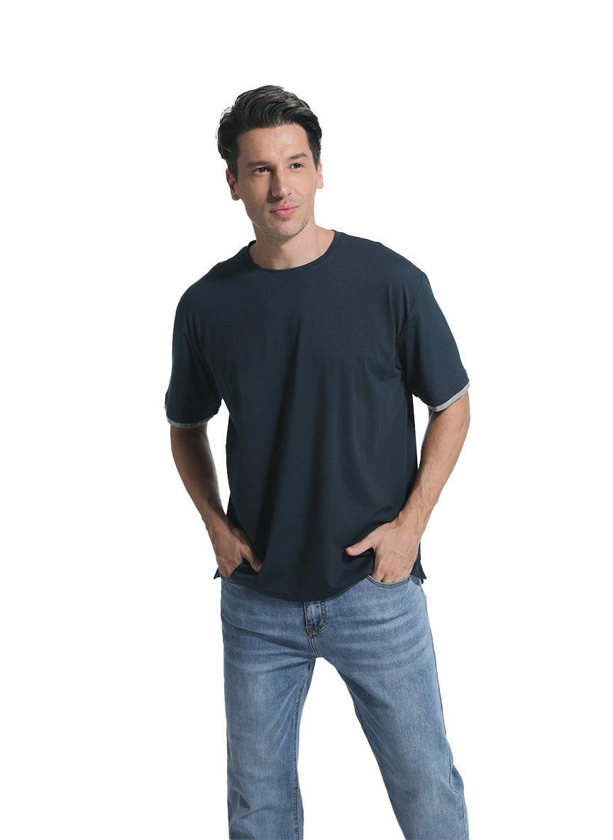 Jeanswest Jeanswest CloudSoft Mock Layer Round Neck Tee All Year S6A-52-173028