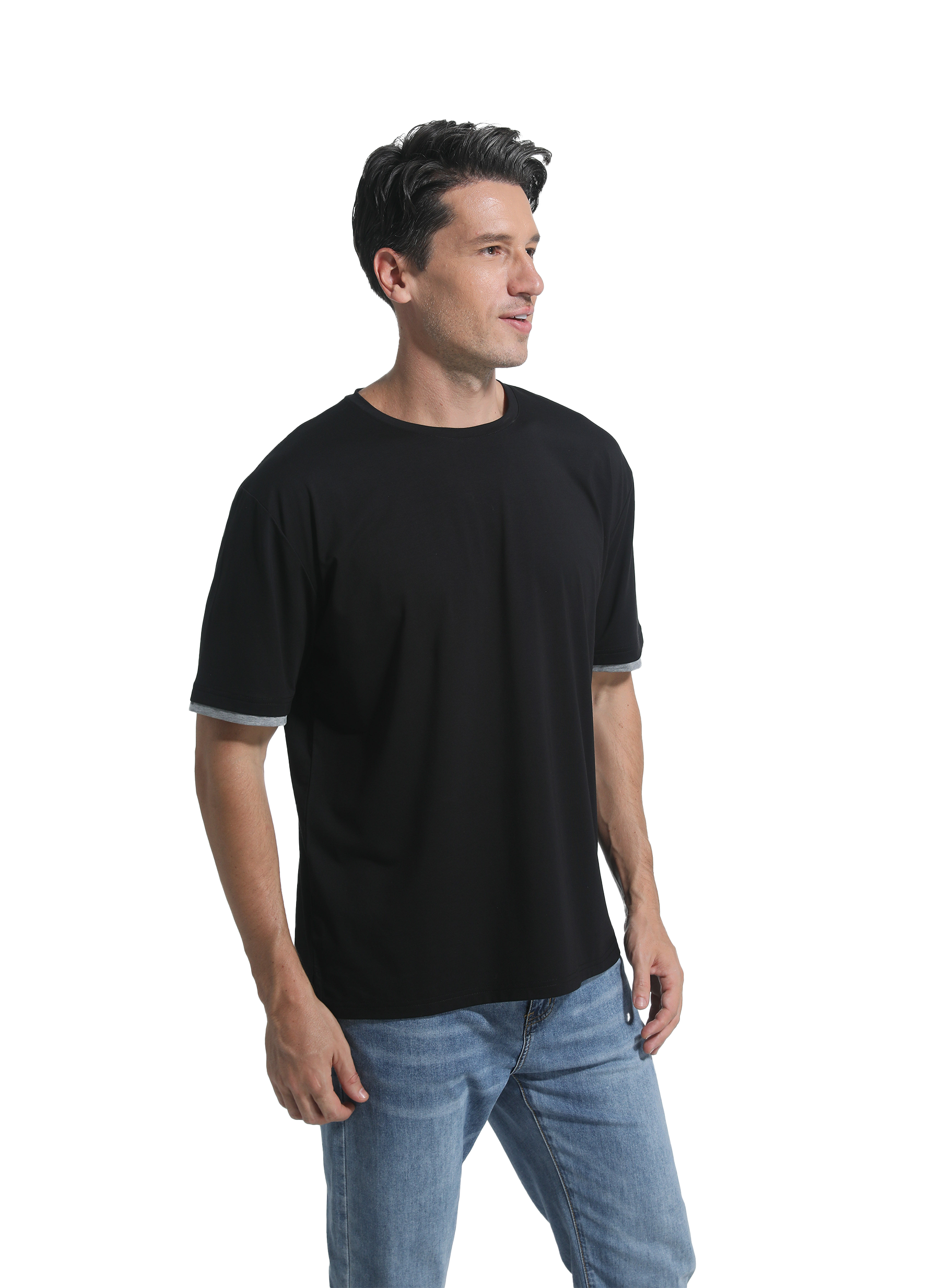 Jeanswest Jeanswest CloudSoft Mock Layer Round Neck Tee All Year S6A-52-173028