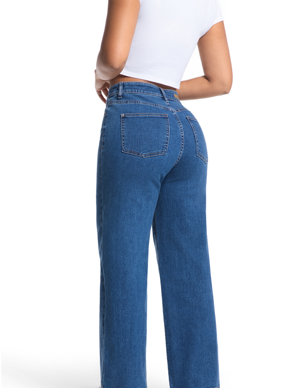 Women's High Striaght Relaxed Jeans