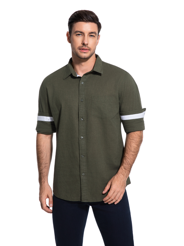 Men's Linen Cotton Blend Shirt