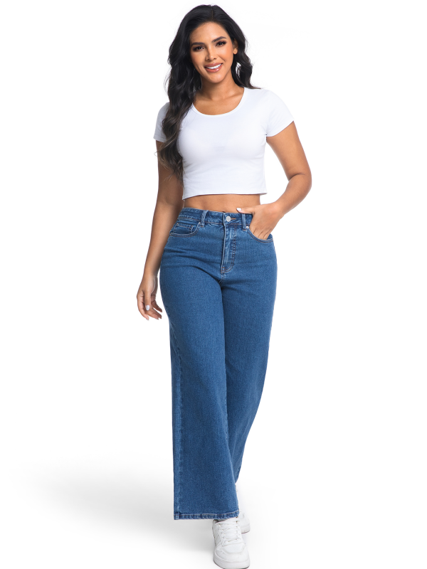 Women's High Striaght Relaxed Jeans