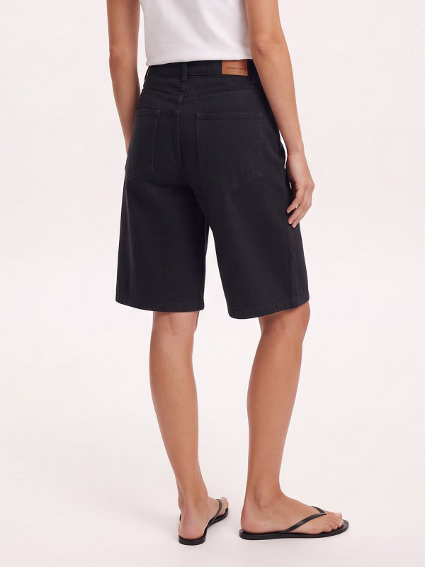 Women's Loose Straight-Leg Denim Shorts