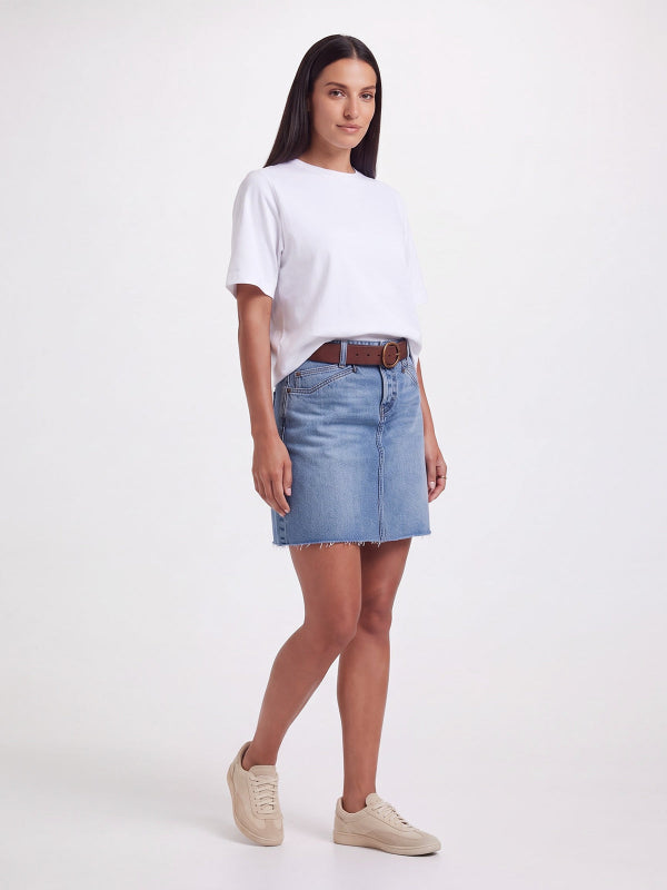 Women's Casual A-Line Denim Mini Skirt
