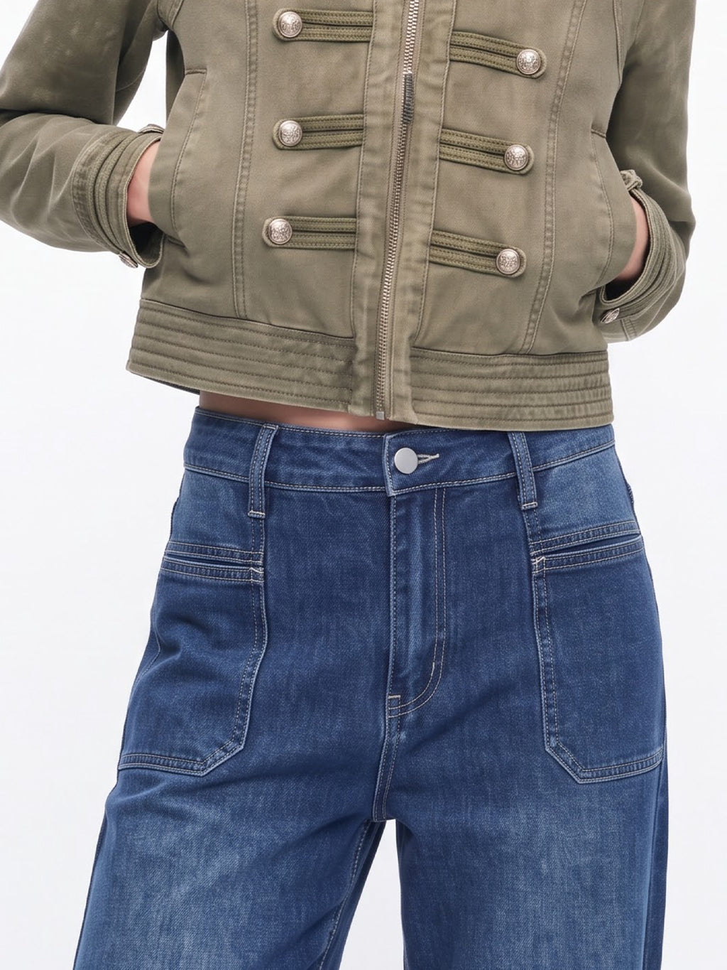 Vintage Stretch Wide Leg Jeans