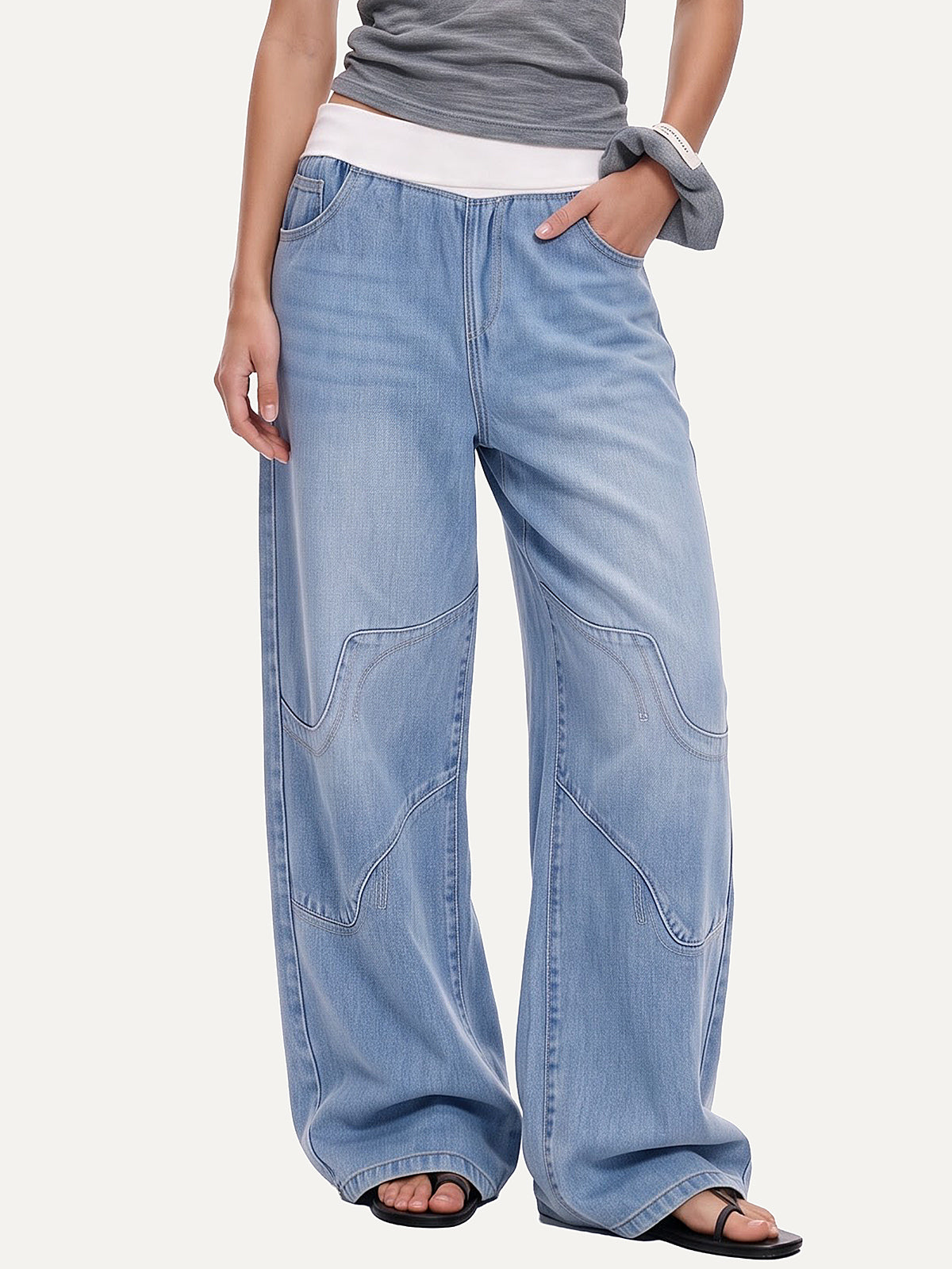 Low Waist Baggy Denim Pants