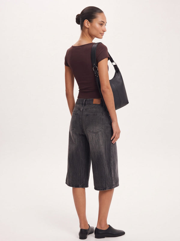 Women's Vintage Baggy Denim Shorts