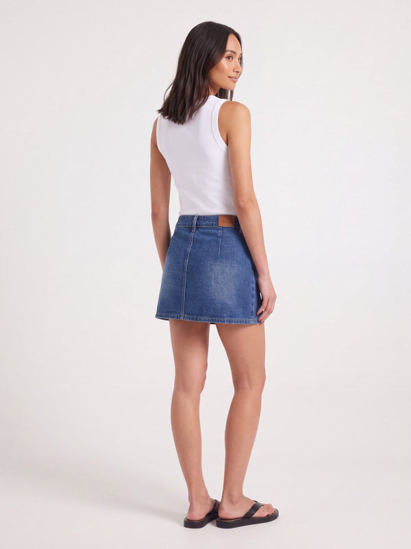 Women's Denim Mini Skort