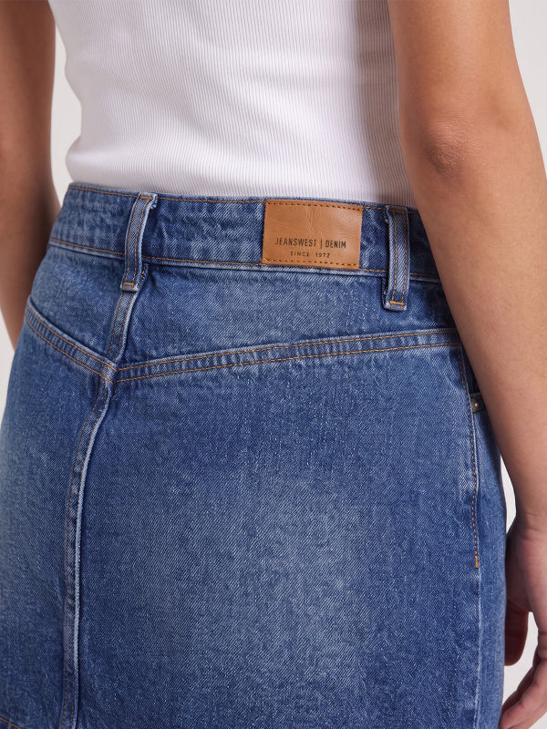 Women's Denim Mini Skort