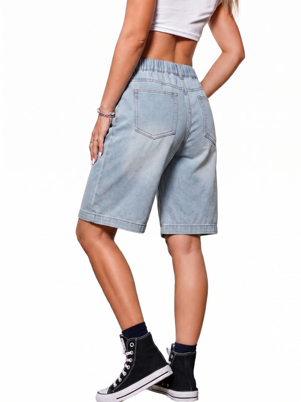 Women High Waisted Denim Jeans Shorts